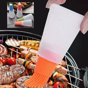 Tools & Accessories Portable Oil Bottle Barbecue Brush Silicone Kitchen Cooking Tool Baking Pancake Camping Gadgets