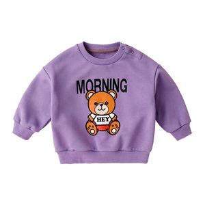 Spring Autumn Unicorn Sweater Children's Cartoon Top Kids Clothes Girls Baby Hoodie Boys Sweatshirts Korean Clothing 211029