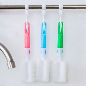 2021 Spin spugna Biberon Bottle Brush Newborn Fooding Latte Bottle Nipple Brush Brush Cleaner Strumento di pulizia