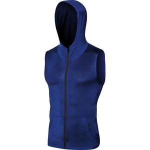 Wholesale vest for gym resale online - Men s Vests Spring Autumn Men Sports Vest Casual Gym Corset Sleeveless Hooded Coat Solid Color Quick drying Thin Zip Waistcoat Outwear