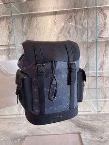 Computer Taschen Männer Casual Handtasche Schulter Leder Designer Männlichen Eimer Hohe Kapazität Rucksack 220309