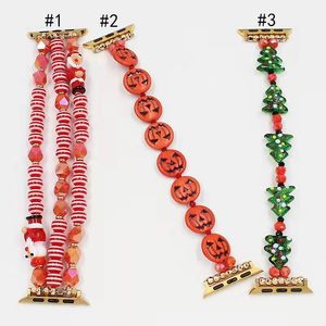 ChristmasTree Weihnachtskürbis Santa Geschenkgurt für Apple Watch Sport Armband 38mm 40mm 42mm 44mm ForiWatch Rainbow Band Series 6 SE 5 4 3 2