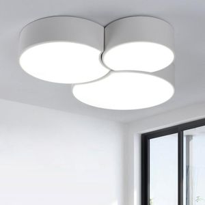 Taklampor modern yta monterad lampa LED-panel Vit / svart för badrumsbelysning AC110-240V Luminarias Para