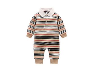 Nuovo 2021 Pre-vendita Bambini Designer Pagliaccetto Moda Autunno Neonati maschi Tempo libero Lavorato a maglia Vestiti monopezzo Cotone neonato Tuta 0-2 anni