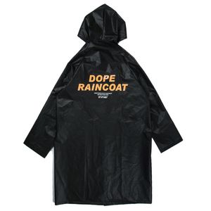 Kurtki męskie 2021 Drukuj literowy Frotered Rain Coat Mężczyźni Kobiety Hip Hop Streetwear Jacket Płaszcze HARAJUKU Casual Mens Waterproof Windbreaker Bla