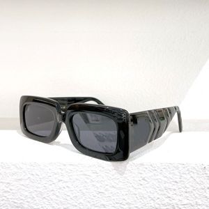 Güneş Gözlüğü Tasarımcı Sunglassess Kare Plaka Çerçevesi Oval Lens Tapınakları Blackout Gözlük 0811S Erkekler ve Kadınlar için Kutusu Ile
