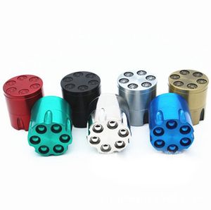 Smoking Mini 30MM Colorful Rainbow Bullet Clip Shape Zinc Alloy Dry Herb Tobacco Grind Spice Miller Grinder Crusher Grinding Chopped Hand Muller Cigarette Holder