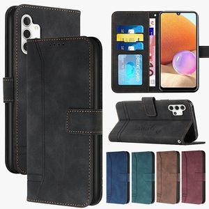 Brieftasche Hüllen für Samsung Galaxy A03S A02S A12 A22 A32 A52 A51 A71 A13 A50 A70 A21S A03 Core Skin Touch Matte Leder Flip Cover