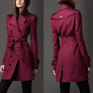 Mode Trenchcoat Für Frauen Herbst Zweireiher Frauen Lange Mäntel Klassische Casual Büro Dame Business Outwear