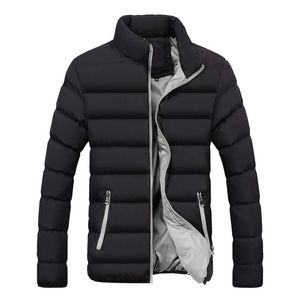 厚いパーカー男性ブランド冬のジャケットメンズパーカーコート厚いジッパーS秋の暖かい中実の襟巻ウインドブレーカー211206