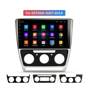 سيارة دي في دي فيديو لاعب الوسائط المتعددة الروبوت راديو بلوتوث نظام ملاحة GPS ل Octavia 2007-2014 مع رابط مرآة