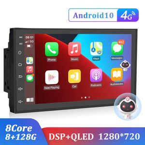 Araba Radyo 8G 128G 2 DIN Android 10.0 Oto Carplay Evrensel 7 