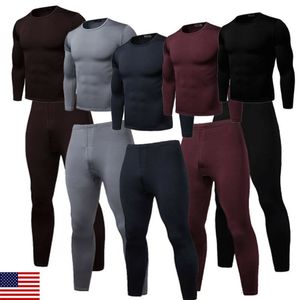 Long Winter Johns Thick Men Thermal Underwear Sets Keep Warm for Russian and European9524355