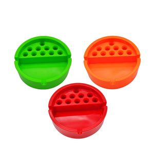 2022 Nowy ABS Plastikowy Cup Papieros Papieros Ashtray Ash Holder Snuff Z 10 sztuk Papieros Storage Hole Samochodowe Popiół Posiadacze