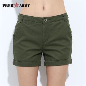Frearmy Mini Mulheres Sexy Shorts Curtas Verão Slim Meninas Casuais Militares Algodão 4 Cores Plus Size Feminino 210722