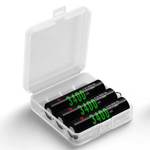 電池ケースボックスホルダー収納容器プラスチック携帯ケースフィット4 * 18650または4 * 18350 CR123A 16340電池