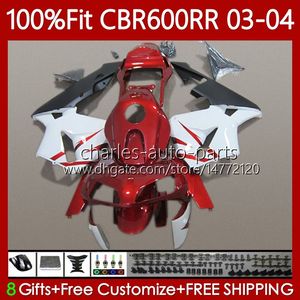 OEM Fairings For HONDA CBR600F5 CBR 600 RR F5 CC 2003 2004 Body 71No.86 CBR 600CC 600RR 600F5 03-04 CBR-600 CBR600 RR CBR600RR 03 04 Injection Dark red mold Bodywork