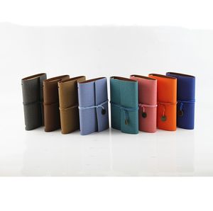 A6 Retro Creative Bandage Notepad Pocket Bookkeeping Book Diary Leather Small Notebook