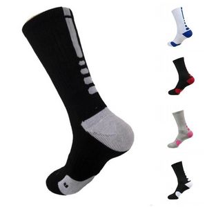 DHL SOQ USA Профессиональные элитные баскетбольные носки длинные коленные спортивные носки мужские моды сжатия термальные носки FY7322