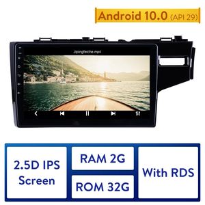 GPS Autoradio HD Touchscreen Carro DVD Rádio Áudio Android 10.0 para 2014-2015 Honda Jazz / Fit (RHD) Suporte Carplay Dab +