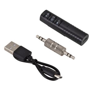 Handsfree Bluetooth Car Kit Auto 3.5mm Jack Wireless Music MP3 Audio Adapter Receiver For Headphone