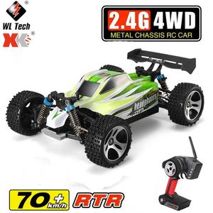 Wltoys A959 1:18 Electric RC Carro de carro atualizado 70km / h 4WD 2.4G R CARRO DE CONTROLE REMOTO ALTA VELOCIDADE OFF ROGO DE DRIFT RC TOY 211029