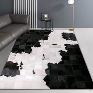 Mattor Imitation Cow Leather Printed For Living Room Nordic Fake Fur Big Rug Decoration Home Rugs and Carpet Tapis