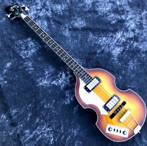 Lefty Hofner BB2 Bass Gitara Skrzypce Body Styl Lewy Ręczny Bass Najwyższej Jakości HCT Bajo zaprojektowany w języku niemieckim