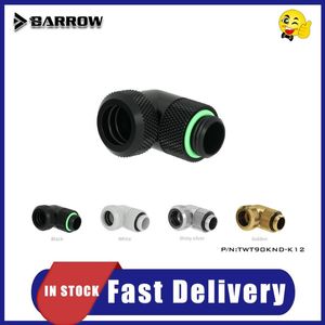 Fans & Coolings BARROW Pc Water Cooling 90 Degree Rotary Hard Tube Fittings Sliding Tubing For OD 12mm/14mm TWT90KND-K12 TWT90KND-K14