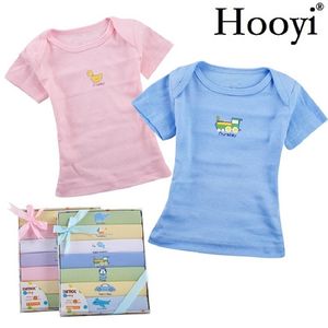 Recém-nascido camisetas Roupa do bebé Meninas das meninas Segunda-feira para domingo 100% algodão por semana macio bebês todos os dias T-shirt camiseta 210413