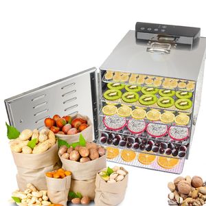 Haushalts-Trockenfruchtmaschine, kleiner Lebensmittel-Dehydrierungstrockner, 6 Tabletts, Dörrgeräte für Haustier-Snack, Fleisch, Obst, Gemüse, Kräuter