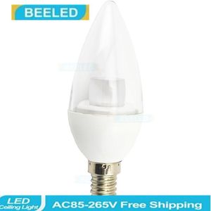 Bulbs E14 LED Candle Light 5W Crystal Lighting For Home Decor Warm White AC220V Bulb Lamp Good Quality Energy Saving