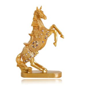 air war horse statue resin crafts retro home decoration animal sculpture creative desktop decorations personalized gifts 210414