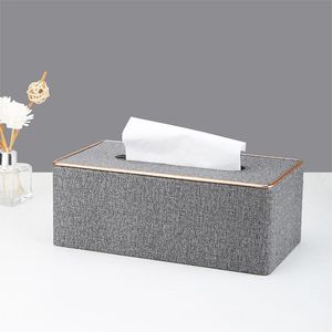 Tissue Boxes & Napkins 2021 Gold Rim Cover Wooden Napkin Towel Box Holder Marble Desktop Dispenser Organizer Case