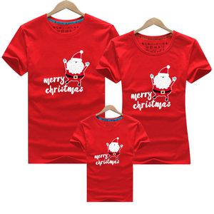 Abiti per la famiglia coordinati per la festa di Natale Madre figlia Abbigliamento Bambini Neonato Papà Mamma Figlio T Shirt Abiti di moda Look 210417