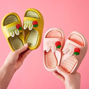 Summer Kids Slippers For Baby Toddler Girls Flip Flops Cartoons Children Beach Shoes Boys Indoor House Child 210712