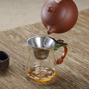 Edelstahl Teesiebe Werkzeuge Teekanne Tees Infuser Spezielle Feinfilter Haushalt Tees Set Zubehör RRD13170