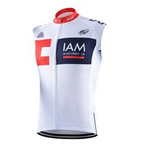 IAM Team Herren Radsport ärmellose Trikotwesten MTB Bike Tops Straßenrennen Shirts Outdoor-Sportuniform Sommer atmungsaktiv Fahrrad Ropa Ciclismo S21050781