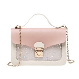 Mulheres mini pequeno pacote quadrado bolsa de ombro moda estrela desenhador de lanteerente messenger crossbody bolsa de embreagem carteira bolsas rosa