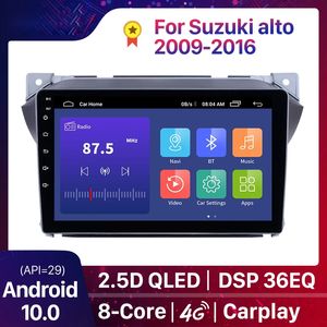 Android 10.0 2din DSP Car DVD Multimedia Player för Suzuki Alto 2009-2016 Octa-Core GPS WIFI