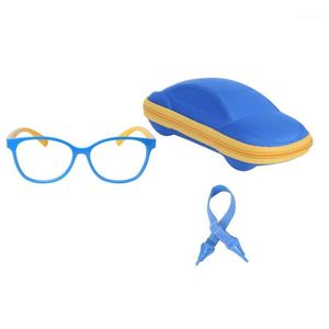 Okulary przeciwsłoneczne Dzieci Blue Light Blokowanie Okulary Dla Chłopców Dziewczęta Z Regulowany Pasek Case Cleaning Cloth