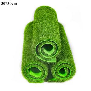 30cm Artificial Grassland Simulation Moss Garden Decorations Lawn Turf Fake Green Grass Mat Carpet 15cm DIY Artificial Plants Micro Landscape Home Floor Decor