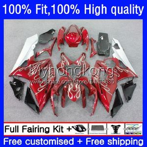 Injektionsformkroppar för Suzuki GSXR1000 K5 GSX-R1000 05 06 Motorcykel Bodywork 26No.43 GSXR 1000cc 1000 CC 2005 2006 GSXR-1000 Silvery Red 2005-2006 OEM Fairing