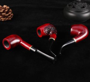 rosewood Wood smoking Mahogany Pipe 5 Styles wooden tobacco cigarette Hand Spoon filter handmade Round Hammer Pipes Tools Accessories