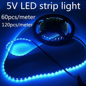 Strip Light 120pcs/meter 5mm PCBboard High Lumen White/ice Blue/blue/green/pink 60pcs/Meter LED Strips