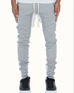 2021 Pant Spring / Summer Models of Europe i Stany Zjednoczone Długie spodnie Zipper Cotton Color Dopasowywanie Casual Męskie spodnie sportowe