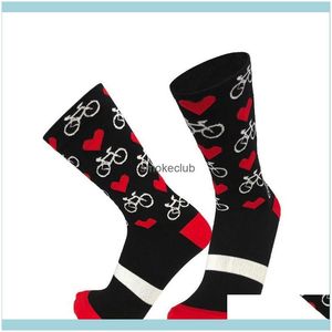 Athletic Outdoor As & Outdoors Sports Socks Professional Sport Pro Cycling Men Women Compression Road Bicycle Mountain Bike Racing Heart Pat