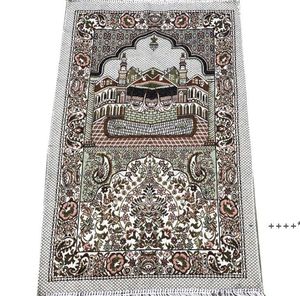 Stuoie di preghiera musulmane islamiche Salat Musallah Preghiere Tappeto Tapis Tappeto Tapete Banheiro Tappeto da preghiera islamico 70 * 110 cm SEAWAY RRF11015