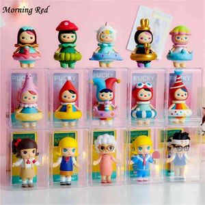 Toy Storage Box Anime Figure Rack Dustproof Transparent Plastic Single Display Cabinet Doll Organizer Gifts for Child and Friend 210922