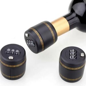 Plastic Bottle Password Lock Combination Lock Wine Stopper Vacuum Plug Device Preservation For Furniture Hardware